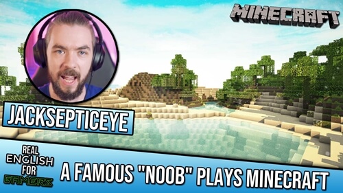 Jacksepticeye Plays Minecraft For The First Time Real English